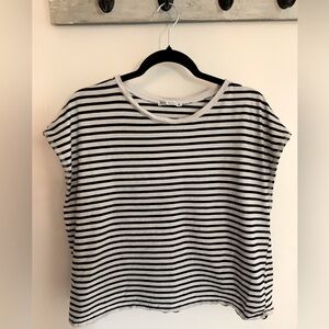 Zara Boxy Striped Muscle Tee